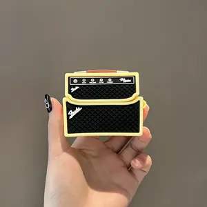 1 retro speaker headphone case, cute wireless Bluetooth headphone case, drop resistant, durable and stylish accessory, suitable for Samsung Galaxy buds 3/3 Pro/3 FE