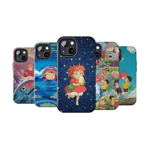 Cute Ponyo Phone Cases, Studio Ghibli , Suitable for iPhone 17-11 Pro Max/Plus and  Samsung Galaxy S23-25