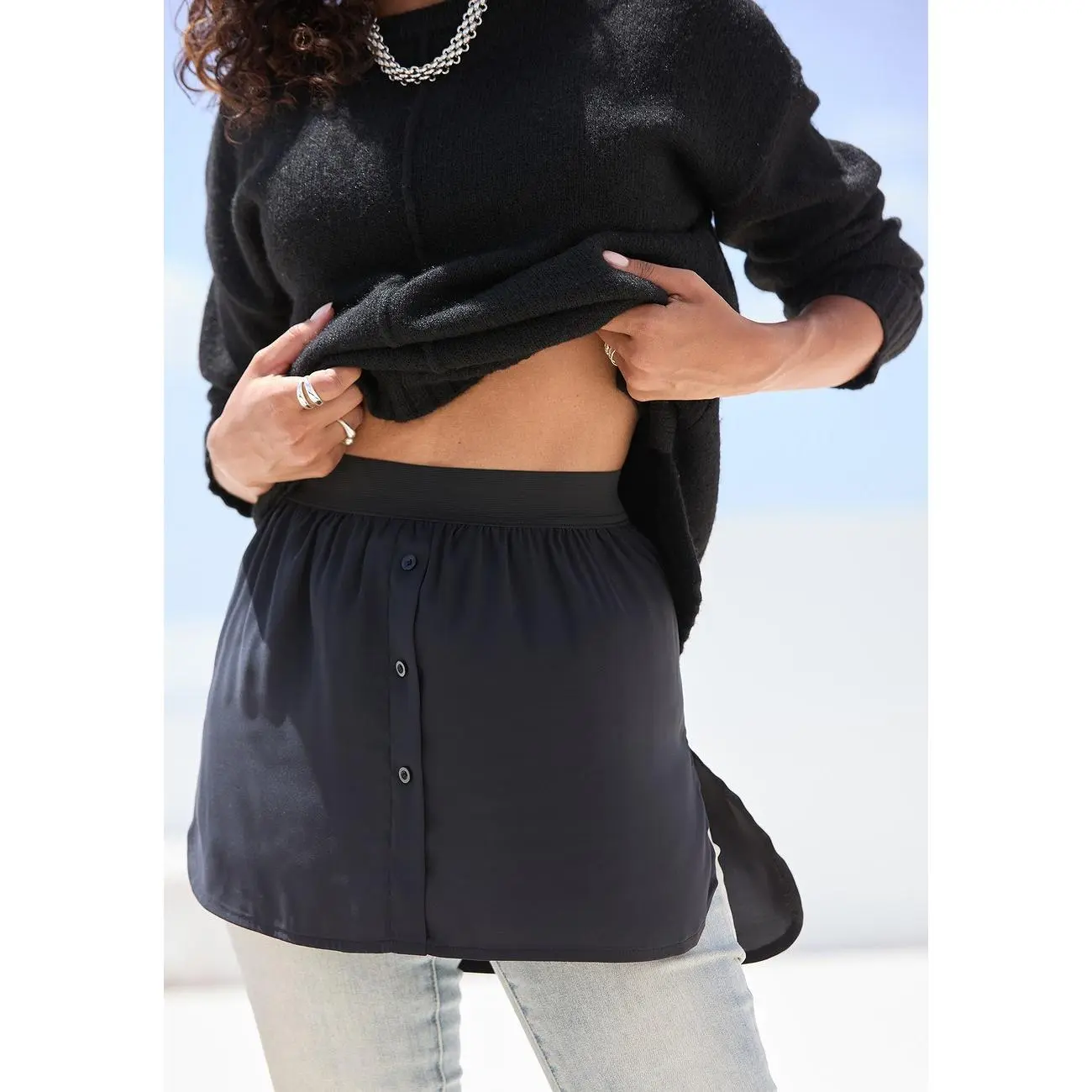 Women's 2 Pack Blouse Shirt Shirt Extenders