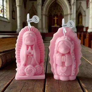 Hot selling Q-version Madonna statue, candles, creative shooting props, ornaments, statues, aromatherapy candles, candle