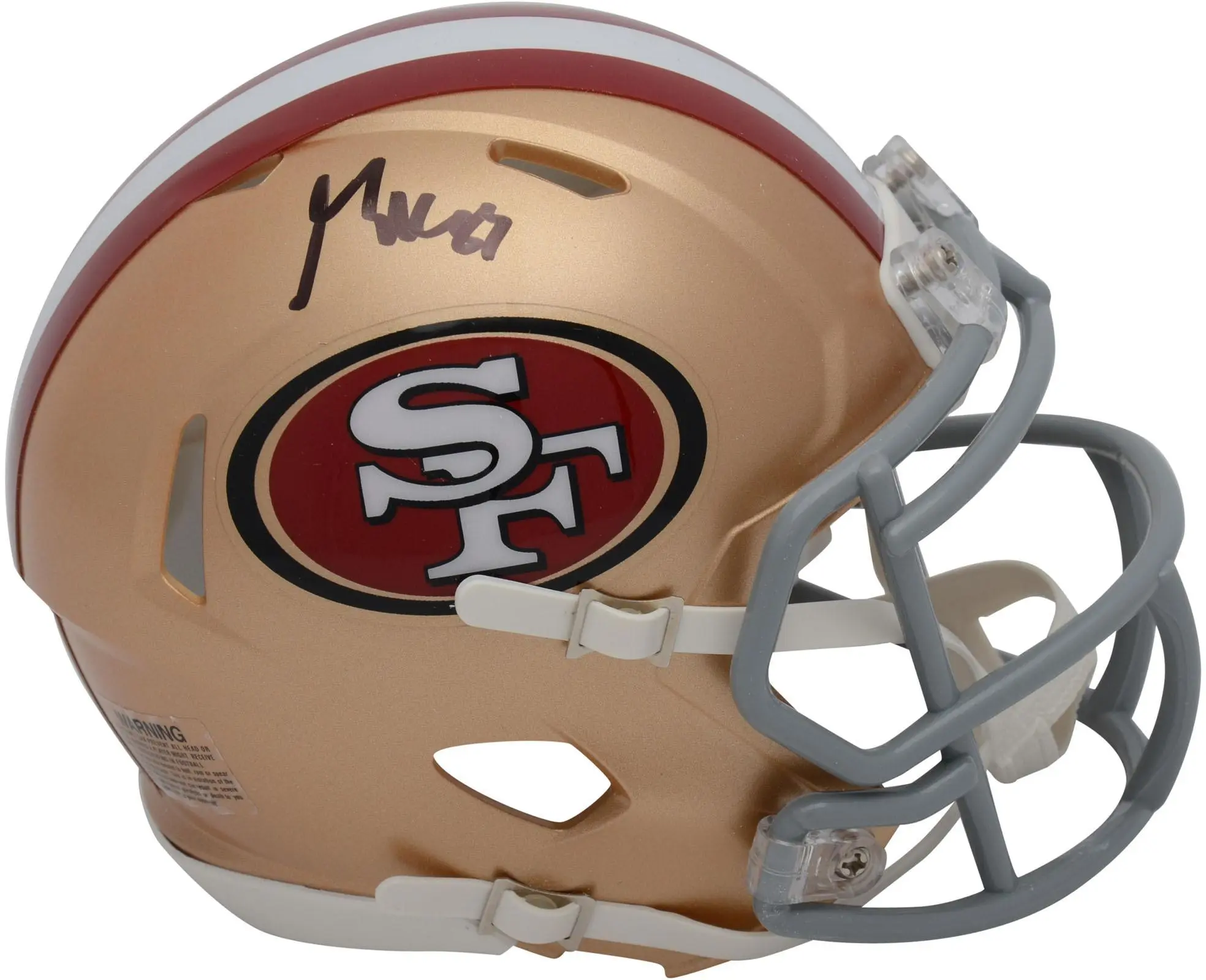George Kittle San Francisco 49ers Autographed Riddell Speed Mini Helmet - Fanatics Authentic Certified