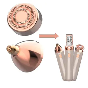 Conduroma Epilator Facial & Eyebrow Replacement Heads – Portable Trimmer Attachments with High-Precision Double Halo Blades, Detachable & Easy to Clean, Includes Cleaning Brush for Smooth & Gentle Grooming.