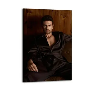 Theo James HomeDecor WallArt LivingRoom Canvas for Bedroom Decor Canvas Poster Aesthetic Office Bathroom Painting Picture Print Modern Family