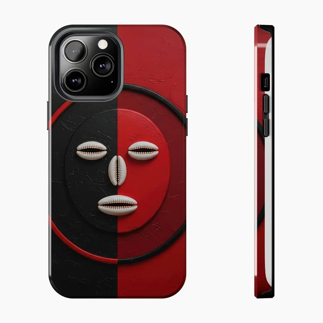 Yoruba Religion Elegua Phone Case - Tough Lexan Plastic, Lay-Flat Bezel, Glossy Finish, Shock Absorption, Supports Wireless Charging, Customized Design 7