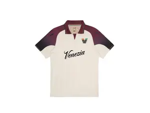 Italian Lagoon Cream Football Jersey, Vintage Cream Soccer Shirt, Classic Italian Club Style Jersey, Retro European Football Kit