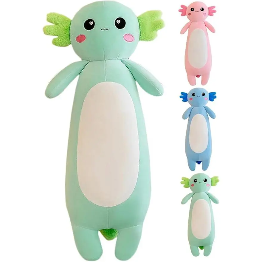 Long Axolotl Plush Pillow Cute Axolotl Stuffed Animal Body Soft Plushies Doll Toy for Girls Boys Long Axolotl Plush Pillow Cute Axolotl Stuffed Animal Body Soft Plushies Doll Toy for Girls Boys