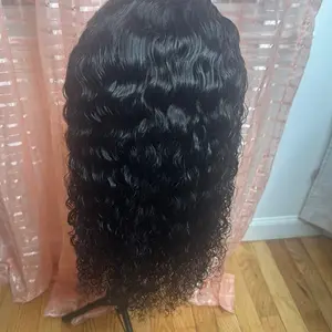 Water wavy Human Hair Custom Lace Wigs