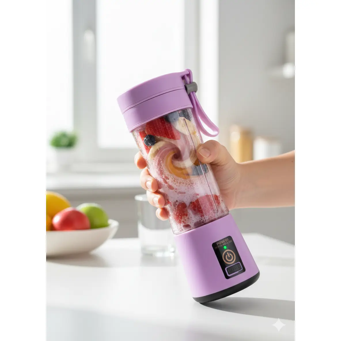 Portable Blender for Smoothies and Juices - Compact Design with Easy-to-Use Controls - Perfect for On-the-Go Use