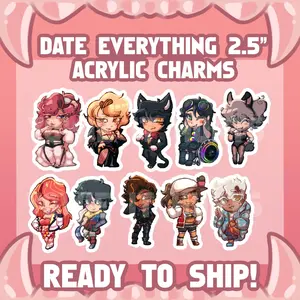 DATE EVERYTHING Acrylic Keychain, Great For Daily Use Or As Thoughtful Little Gifts For Your Friends And Yourself