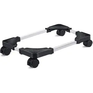 Mobile CPU Stand, Adjustable Computer Tower Stand with 4 Locking Casters,Ventilated PC Stand for Floor with Multiple Colors, Fits Most PC Tower Under Desk Stand for Office Gamers (Blue)