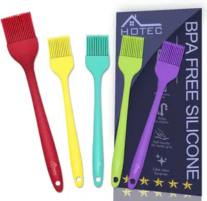 600℉ Heat Resistant Silicone Pastry Brush – Marinade & Butter Brush for Grill, BBQ & Baking