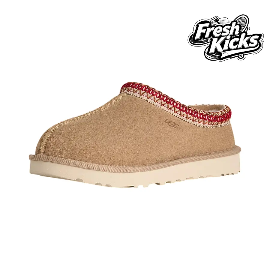 UGG Tasman II SlipperSand Dark Cherry (Women's)– Women's Lifestyle Sneakers – shoes for woman -Vintagen - Running Shoes, Lightweight Shock-Absorbing Comfort, Breathable Everyday Fit, Gym Training to Street Casual Wear - back to school - 1174470 SDDR