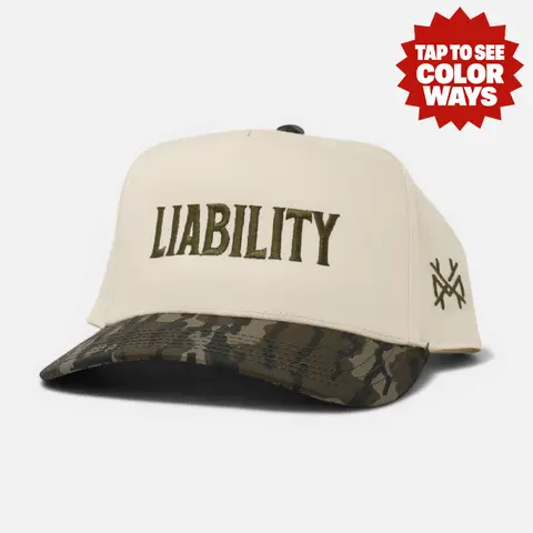 Liability MadHatter's Embroidered Snapback Adjustable (Up To A Size 8 Head)  Premium Trucker Hat