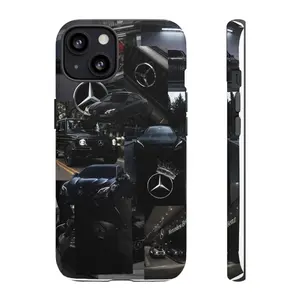 Mercedes Collage Themed Phone Case Premium Matte Texture, Protection, Shockproof, Anti-Drop, For IPhone 17-11, Pro Max, Pro Plus, and Samsung S25-23 Protection Safety