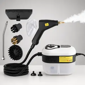 1500W High-Pressure Steam Cleaner, 3.5Bar 100°C, 6 Adjustable Levels, 3 Brush Heads, Portable Eco-Friendly Multi-Surface Deep Cleaning Power Tool for Home, Car, Kitchen Tile Grout, Steam Cleaners