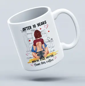 Personalized Couple Mug, You're Still Hotter Than This Coffee, Couple Gift, Girlfriend Gift, Romantic Boyfriend Gift, Valentine Couple Mug