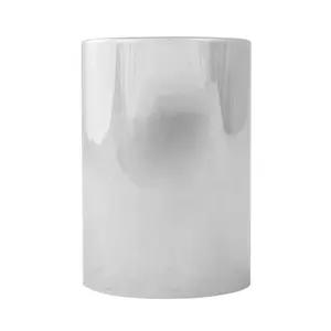 Grand General – 3-1/2" Flat Top Cylinder Chrome Plastic Thread-On Lug Nut Cover