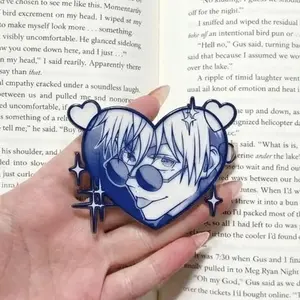 Jujutsu Kaisen Gojo Magnetic Phone Grip, Kindle Holder, MagSafe Compatible, Blue Aesthetic Vibe, High-quality Print, Removable Magnet, Gift for Readers.