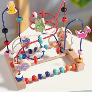 Multifunctional Cartoon Dinosaur Abacus Toy, Enhances Hand-Eye Coordination, Focus, Basic Math Concepts, Suitable for Education
