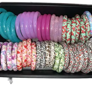 Silicone Rings for Car Charms and Keychains - Assorted Patterns and Colors for Personalization