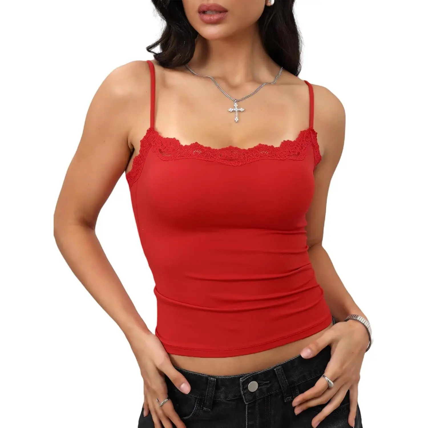 Lace Cami Top Sexy Tank Top Spaghetti Strap Club Party Shirt Motorized Electric Car License Plate Frame Washed High Neck Denim Jacket Women's Long Sleeve Tie Back Sweater love letters Asymmetric Pink Suede Lapel Plush