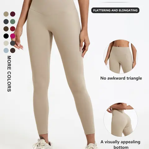 Women's High-Waisted Butt-Lifting Yoga Leggings, High Intensity Leggings, Outdoor Pilates Running Workout Pants, Workout Tights, Outdoor Sports Bottoms, High Waisted Sportswear, Workout Clothes Women, Nylon + Spandex, Size Up Recommended