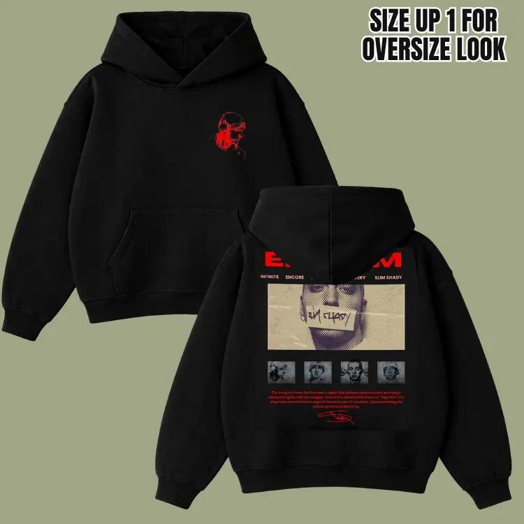 Rapper HipHop 2 side Graphic Hoodie & Sweatshirt , Slim Shady T-Shirt, TShirt Cotton Fabric, Top Men's and Women's Clothing Hoodie & Sweatshirt,perfect for streetwear gift for all, dailywear outfit
