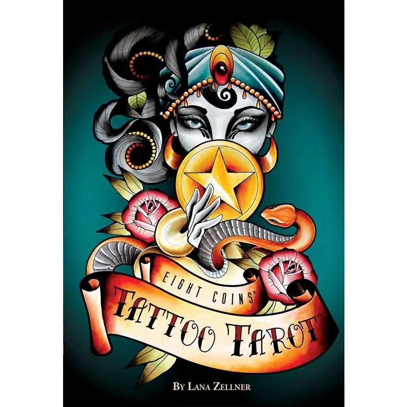 Eight Coins' Tattoo Tarot Deck by Lana Zellner — 82-Card Set with Guidebook