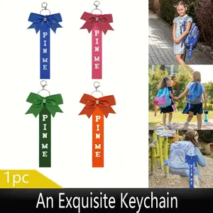 1pc Cheer Keychain for Toddlers Girls Cheerleader Gifts for Teens Women Cheer Bows for Backpack School Bag