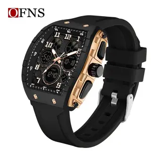 Valentine's Day Men's Fashion  Analog , CasualSporty    with Luminous Dial & Alarm Function,Waterproof  with  Display for Men with Box field  Business Casual   Stainless Steel  tiny watch dual system multi-function digital pilot quartz