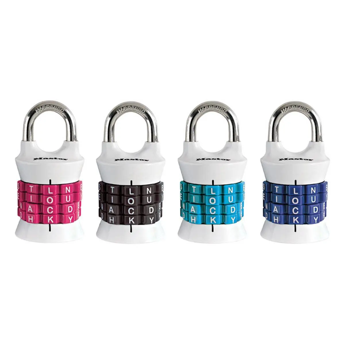 Master Lock 5990148 Barrel Word Combo Lock with Durable Construction for Water Sports, Sailing