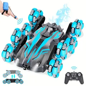 8WD Infrared Remote Control car, Gesture Sensing rc car 8 Wheels with Spray & Light, RC Crawler for boy Girl, Christmas Toys Birthday Gifts for Kids
