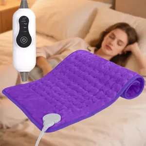 Multifunctional Electric Heating Pad, Warmer, Suitable for Multiple Body Areas 3-Level Heating Settings, Wet/Dry Options Relieves Pain, Ideal Birthday Gift Portable Design, Suitable for Waist, Legs, Shoulders, Abdomen, etc. Heats Up Quickly to 140°F Fast