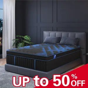 12" 14" Gel Memory Foam Hybrid Pocket Spring Mattress Twin Full Queen King Mattress In A Box,  Medium Firm for Back Support & Pressure Relief, Motion Isolation