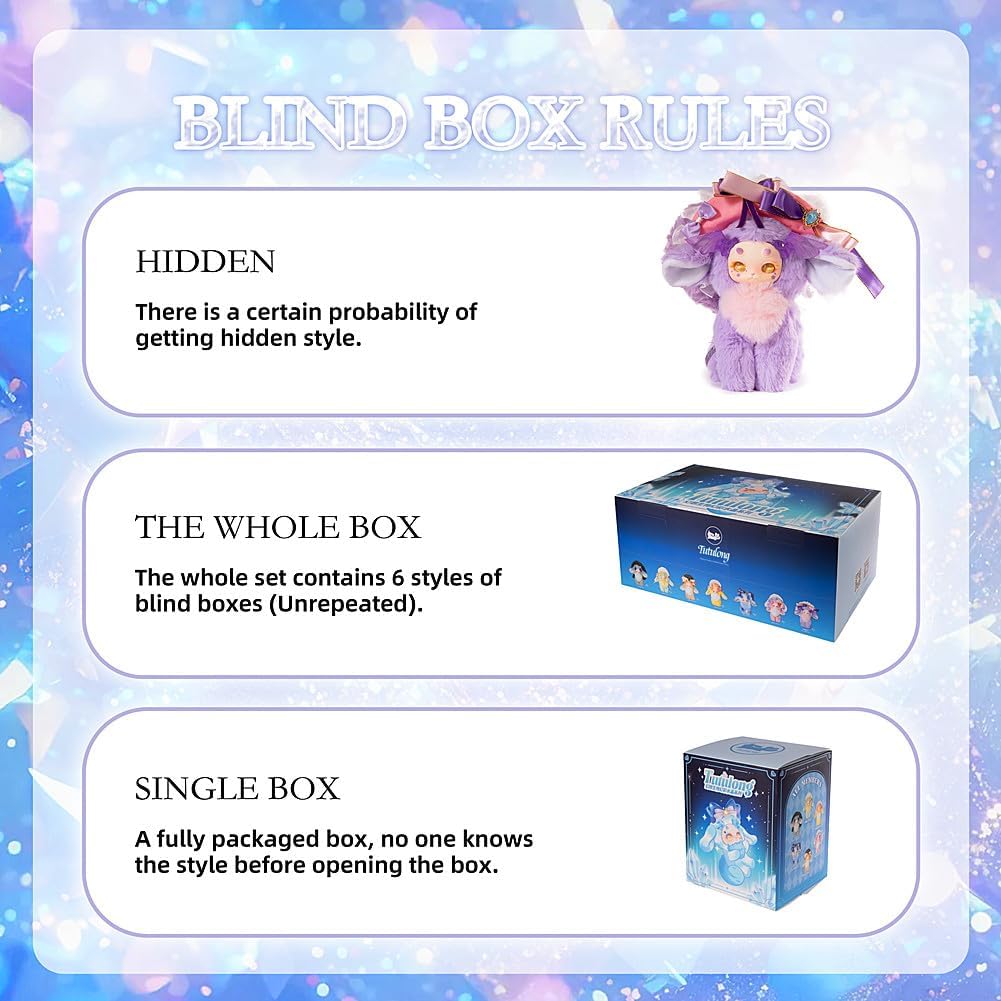 Doll blind box set, Fantasy Creature Series plastic toys, mysterious toys, cute version 1/6, possible stuffed dolls, soft anime toys (Magic Academy series)