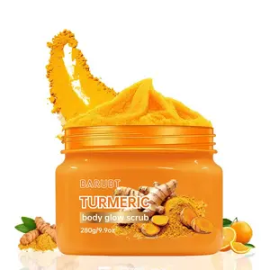 Turmeric Nourishing Scrub 280g Body Care - Infused with natural turmeric extract and moisturizing ingredients. Gently exfoliates while deeply hydrating the skin, leaving it smooth, supple, and radiant.