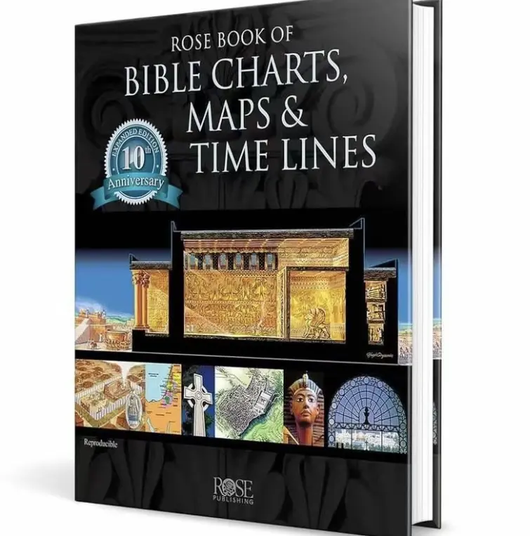 Rose  of  Charts,Rose  of  Charts Maps & Time Lines 10th Anniversary Edition Volume 1A4Over 200 Charts Maps & Timelines Enhanced Understanding inspirational collection daily reflection Wisdom  for Spiritual Transformation Study Journal Prayers for