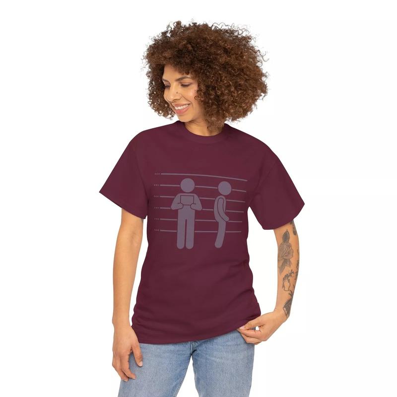 Smile in Mugshot T-shirt for Men, I Will Smile In My Mugshot Tee, Unisex Funny Tee, Sarcastic Tee, Front and Back Designs, Unisex Shirt, Comfort Colors women