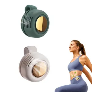 Portable Silent Mini Bladeless Electric Fan, 2025 Upgrade Small Whirlwind Clip Waist Neck Fan, Adjustable 3 Speed Clip-on Fans for Shirt, Hands-Free Hanging Fans for Outdoor Camping