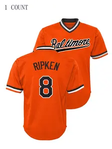 Men's Letter & Figure Patched Baseball Jersey, Casual Loose Short Sleeve V Neck Baseball Top for Fall & Winter, Men's Sportswear for Training & Competition,Workout Tops, Sports Clothing, Jersey Shirt, Apparel Jersey, Jerseys