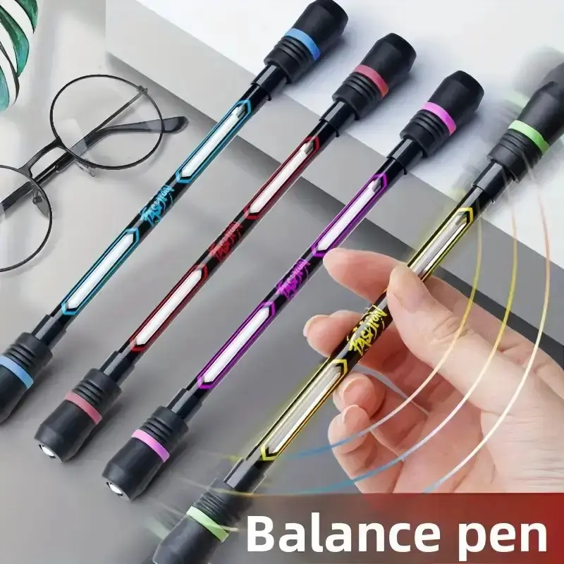 3pcs Cool Internet-Popular Spinning Pens, Flexible Hand Training Skills, Anti-Slip and Drop-Resistant with Writing Function - Balance Spinning Pencils