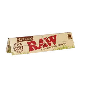 Raw King Size Slim Organic Hemp Papers, 32 Count