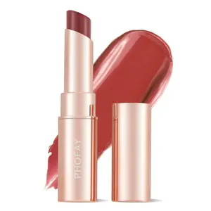 PHOFAY Moisturizing Lipstick, Hydrating Tinted Lipstick for Smooth Soft Lips