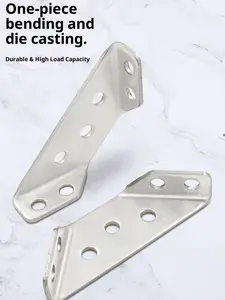 Premium Stainless Steel Furniture Corner Brackets Universal Angle Shelf Connector with Screws for Shelves Wood Furniture Chair Drawer Cabinet Support Fixing Frame（10 PCS）