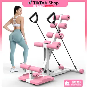 Deep Squat Machine with Resistance Bands, Glutes & Leg Trainer, Squat Assist Workout Machine for Home Gym, Core Training Equipment for Apartment & Office sit  board