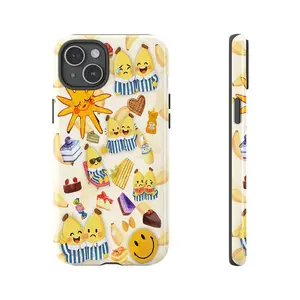 Bananas in Pyjamas Phone Case, Cute Nostalgic Cartoon Themed Phone Case Premium Matte Texture, Protection, Shockproof, Anti-Drop, Anti-Fingerprint For IPhone 17-12, Pro Max, Pro Plus, and Samsung S25-22 Protection Safety