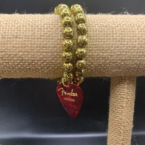 2pc Guitar Pick Bracelet Set