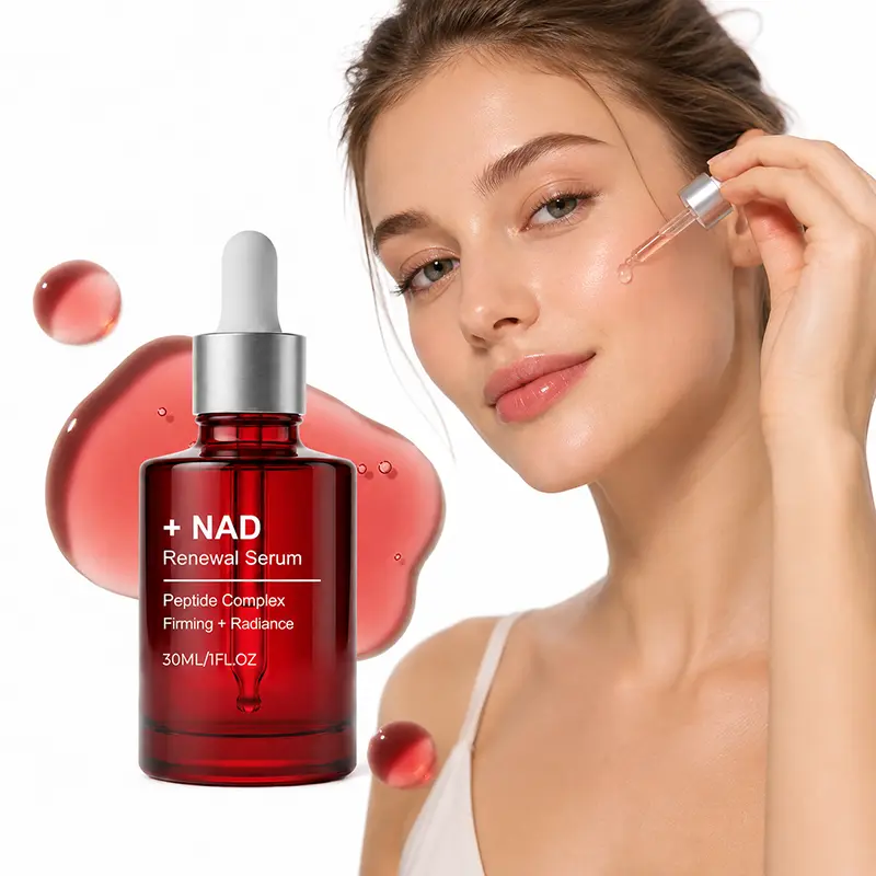 NAD+ Firming Face Serum – Korean Skincare with NAD+, EGF & Collagen, Hydrating, Plumping & Brightening Facial Serum for Firmer, Radiant-Looking Skin (30ml)