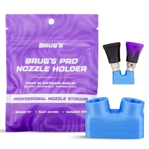 Brug’s Pro Nozzle Holder for Pro Swivel Gun | Holds 2 Tips | Quick-Access Mount | TPU Soft Guard