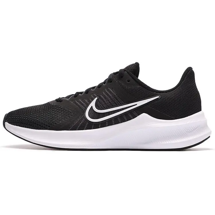 Nike Downshifter 11 Black White Cushioned Durable Low Top Casual Running Shoes Women's CW3413-006